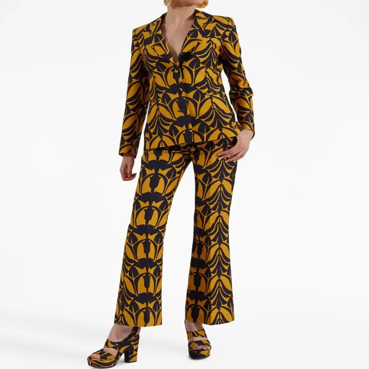 La DOUBLEJ. Graphic-print Tailored Trousers-1