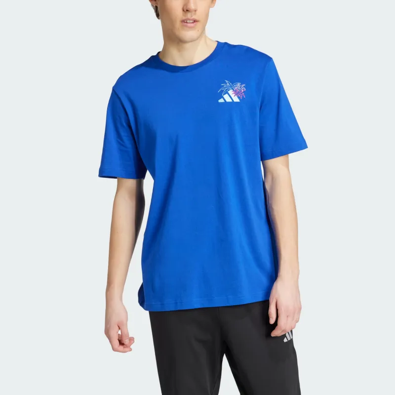 Adidas Free Shipping With AdiClub Lounge Pastel Embroidery Graphic Tee-2