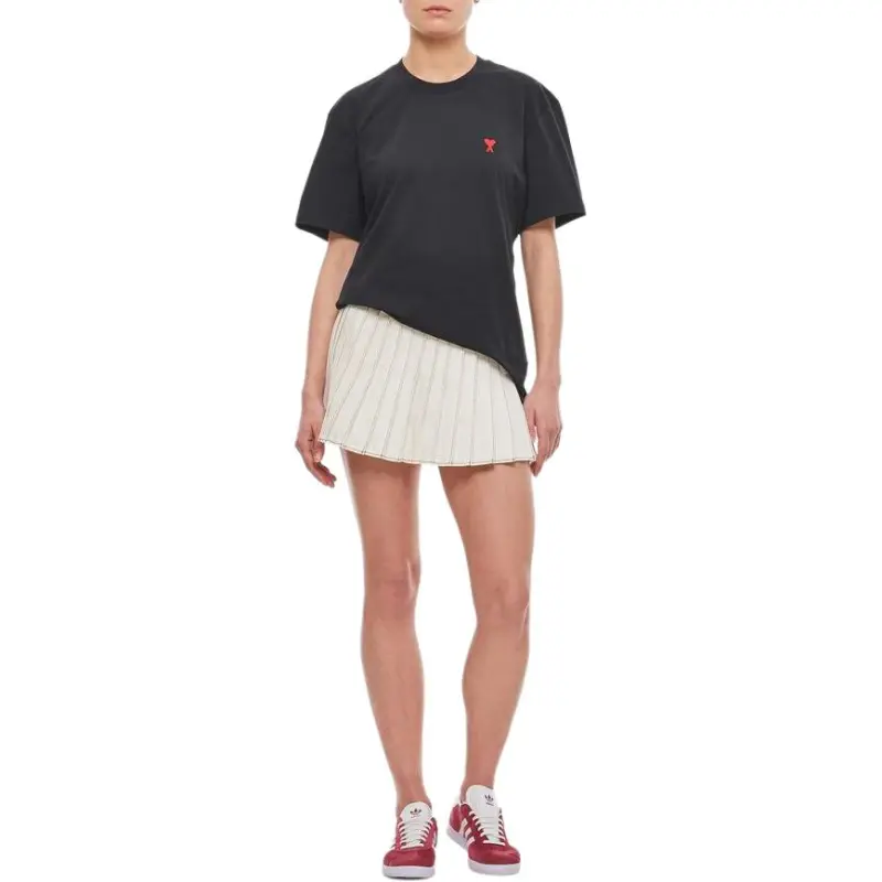 AMIPARIS Paris Ami De Coeur Logo Detailed T Shirt-2