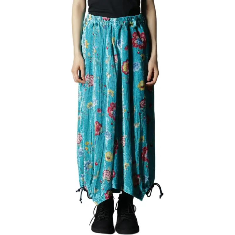 Yohji Yamamoto Ground Y SS25 Casual Pants Unisex Turquoise-3