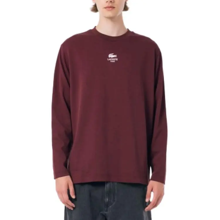LACOSTE T Shirt Men's Bordeaux Color-2