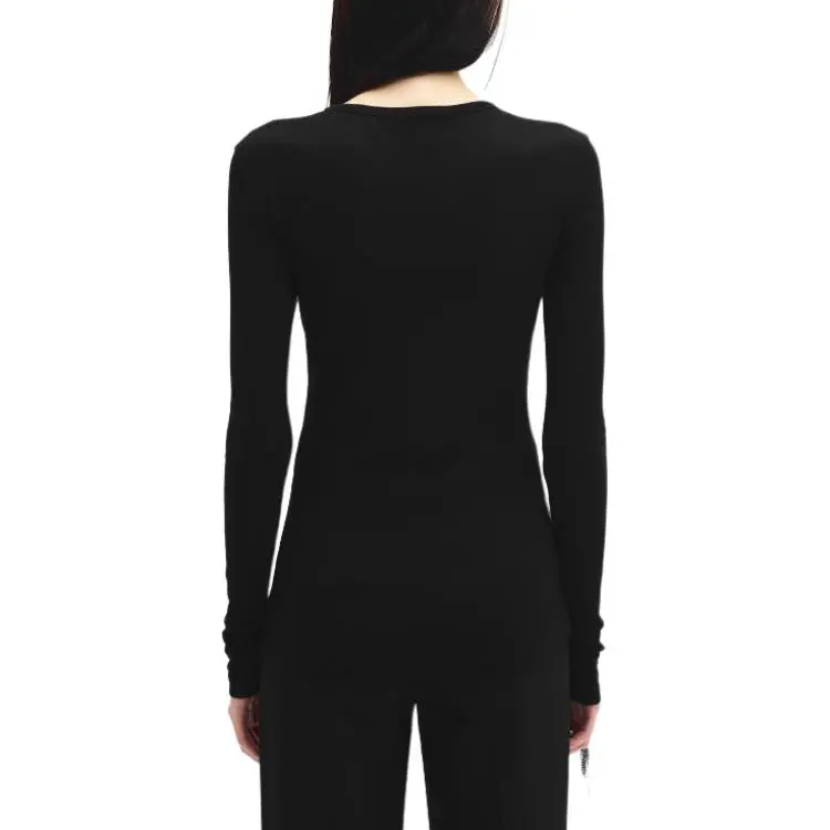 Ann Demeulemeester Fiene Long sleeve Ribbed Top-1