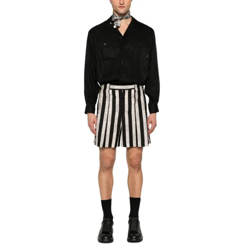 BALMAIN Striped Shorts-1