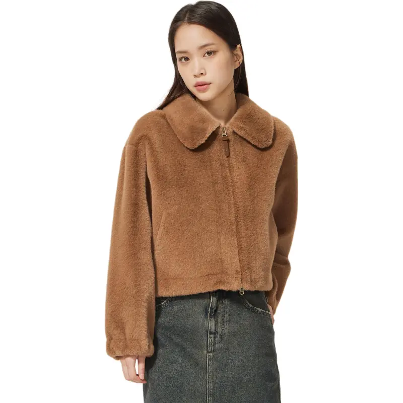 Lee Velvet feel Coat Women's Brown-5