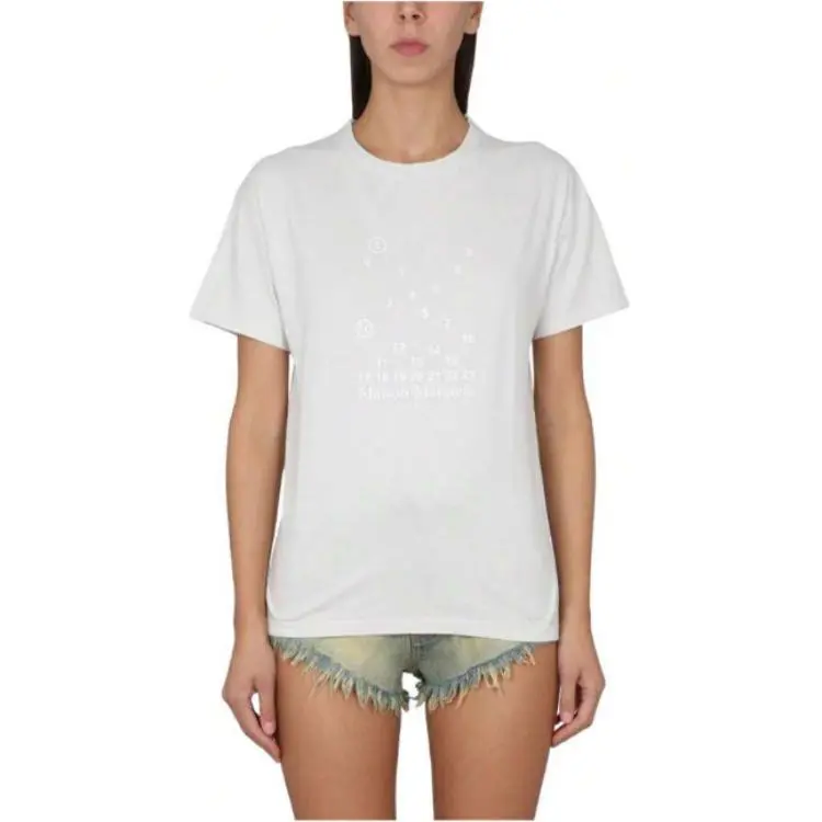 Maison Margiela Logo Printed Jersey T Shirt-4