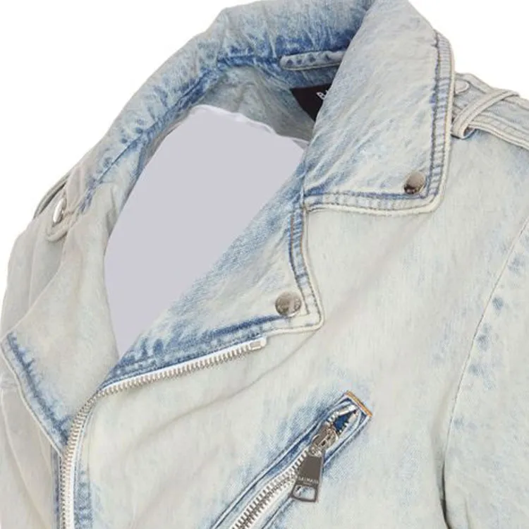BALMAIN Denim Biker Jacket-3