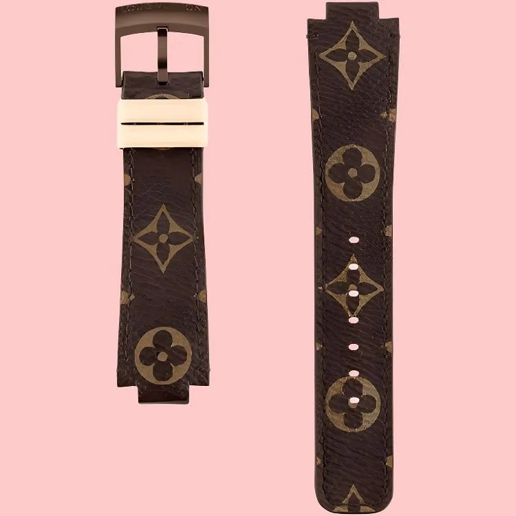 LOUIS VUITTON Tambour Monogram Canvas Strap-2