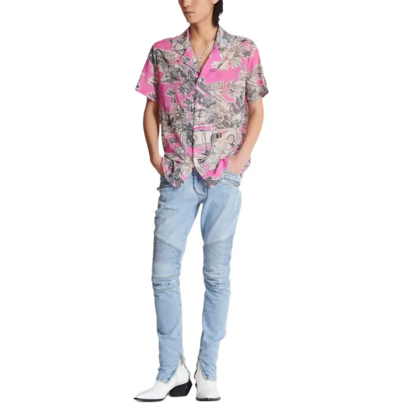 BALMAIN Panelled Biker Jeans-2