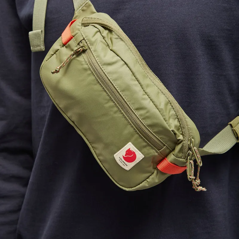 Fjallraven Nylon Fabric Fanny Pack Regular Unisex Green-5
