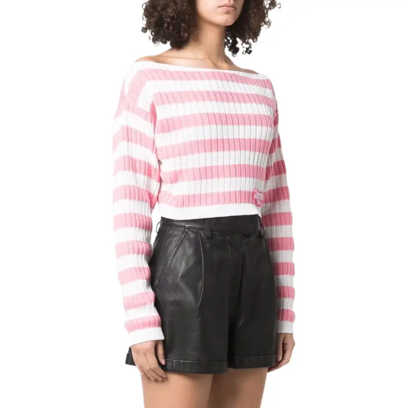 BALMAIN FW22 Loose Fit Sweater Women's Pink-3