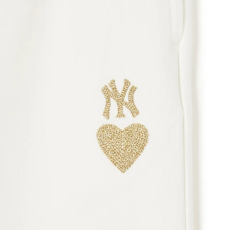 MLB SS24 New York Yankees Knitted Sports Pants Unisex Cream-2