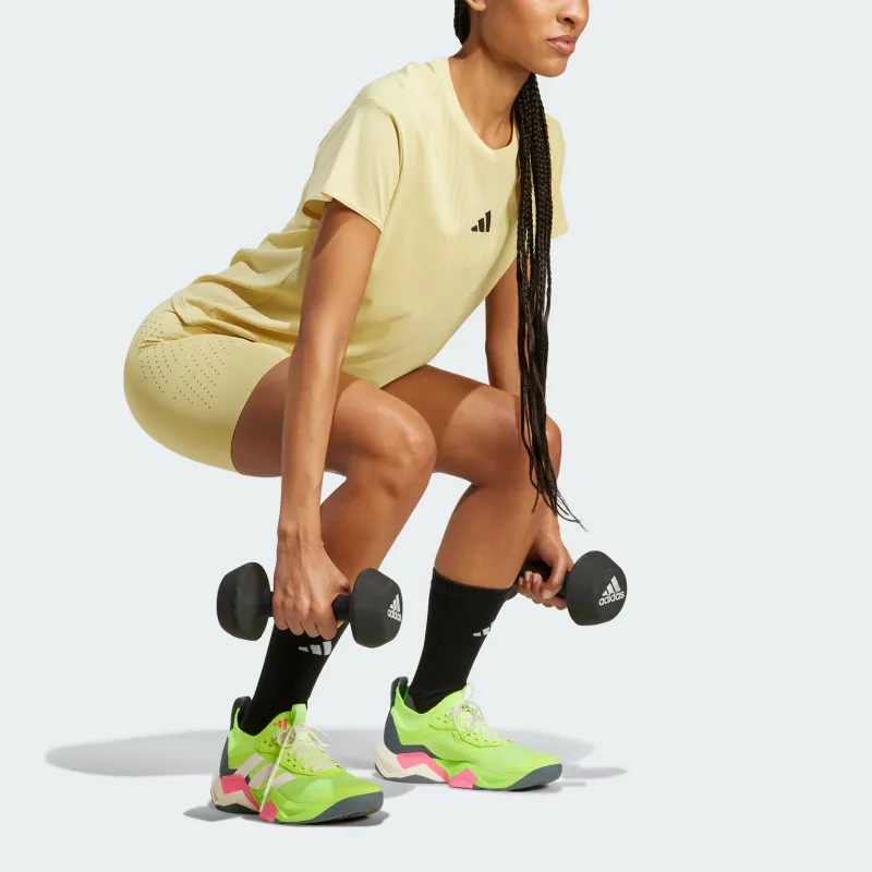 Adidas AirchillClimacool T Shirt Women's Powder Yellow-3
