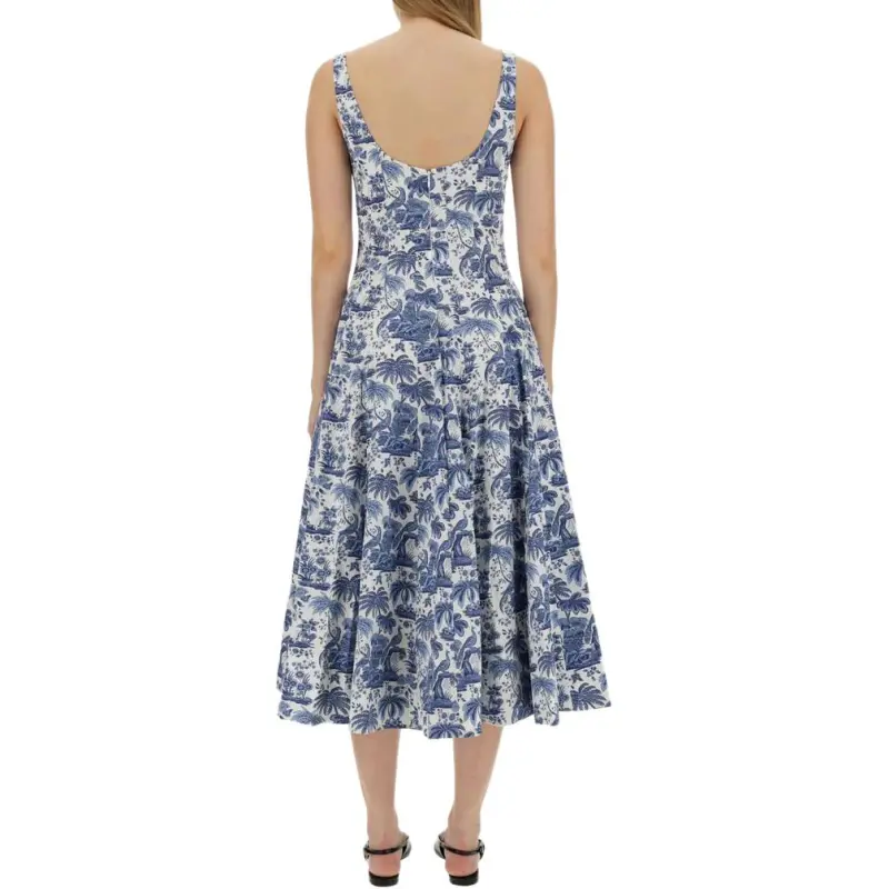 Staud SS25 Sleeveless Dress Women's Blue-1
