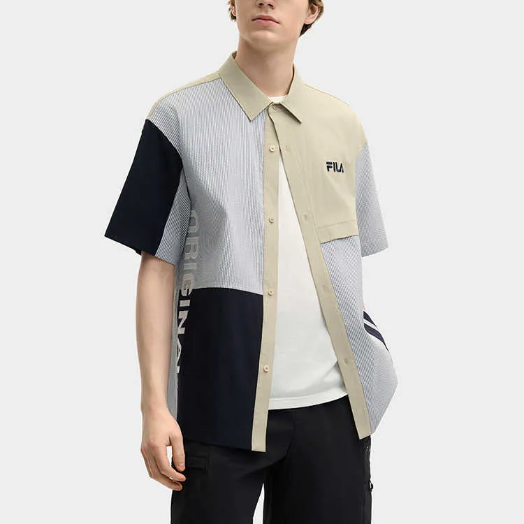 FILA ORIGINALE Shirt Men's Light Beach Medium Khaki-3