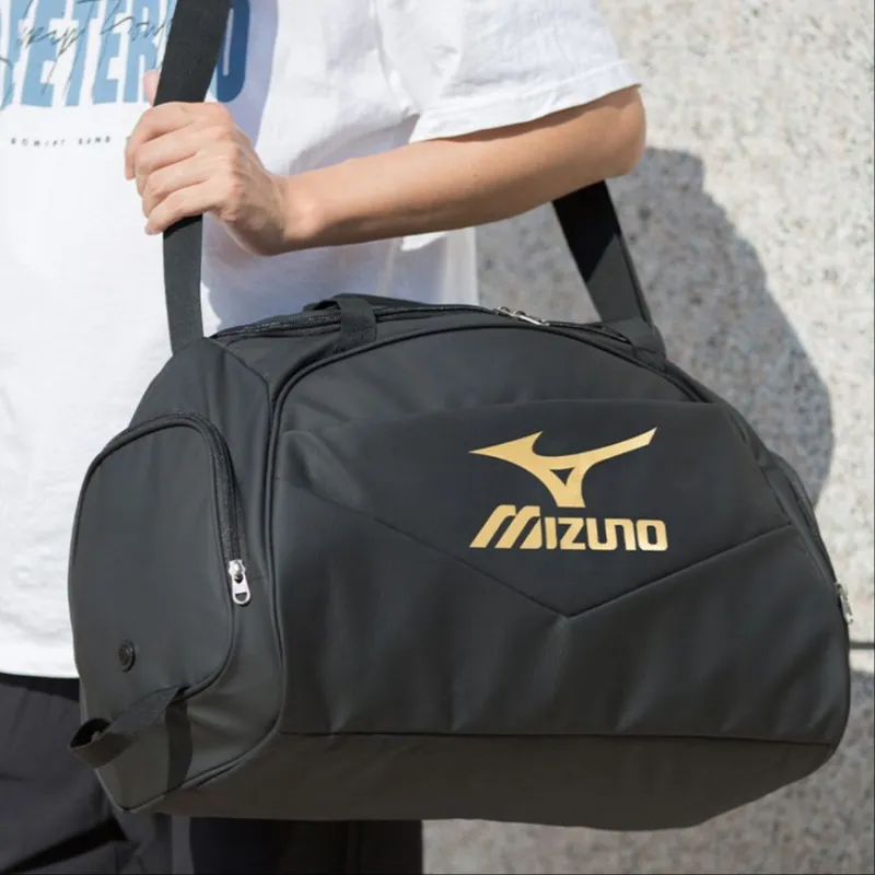 Mizuno Fabric Travel Bag Regular Unisex Black-3