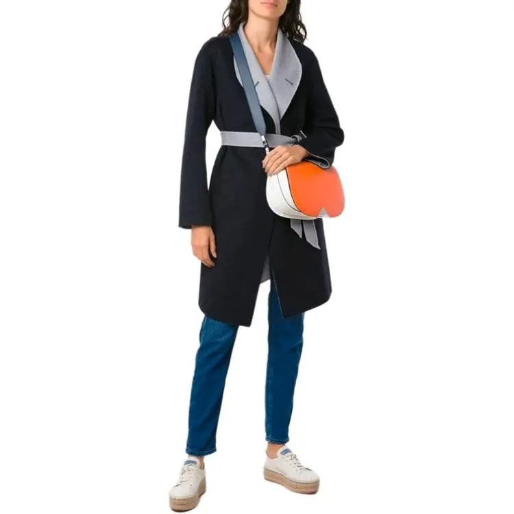 EMPORIO ARMANI Coats Women's Navy Blue-1