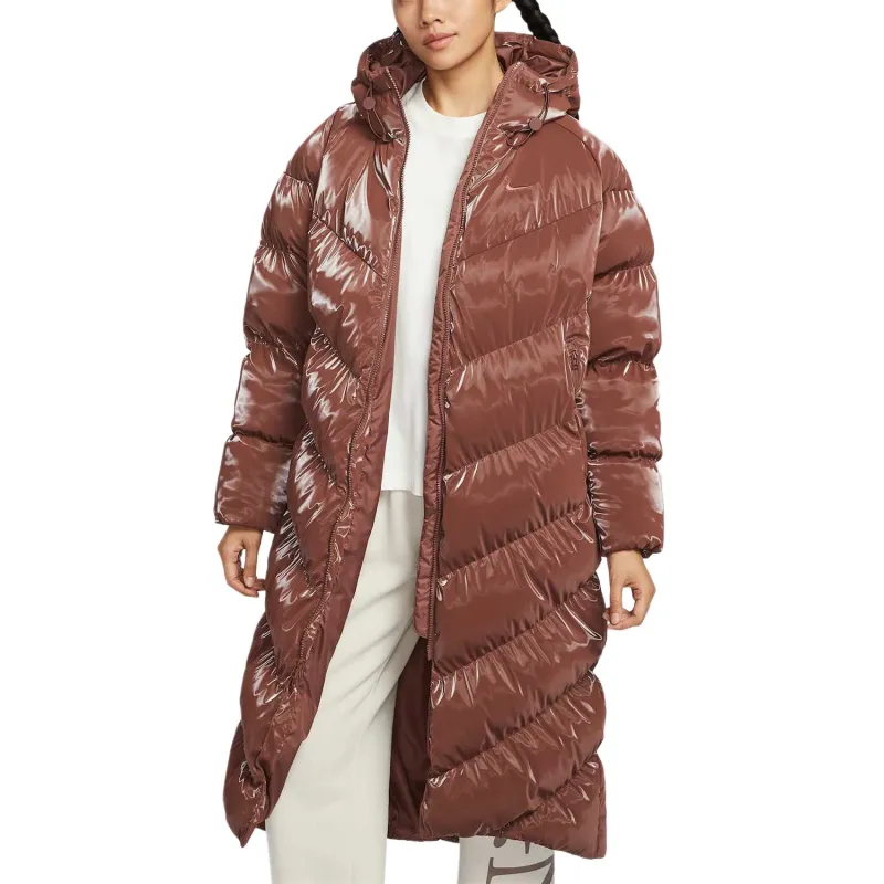 Nike Puffer Jacket Women's Brown-2