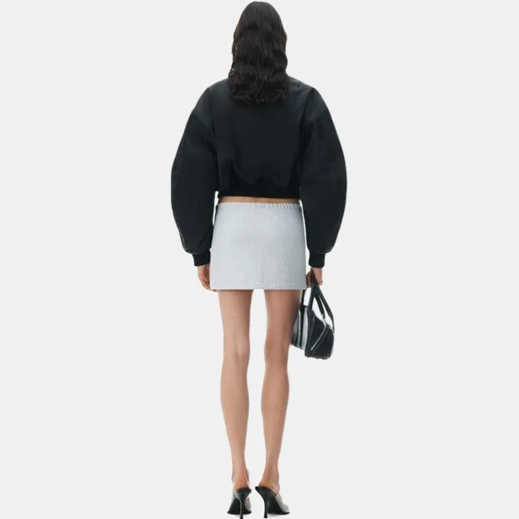 Alexander Wang High Shine Padded Bomber Jacket-5