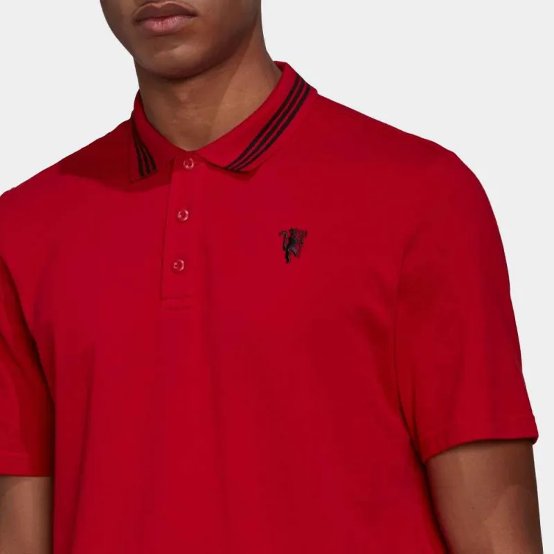 Adidas MANCHESTER UNITED THEATRE OF DREAMS Polo Shirts Men Red-4