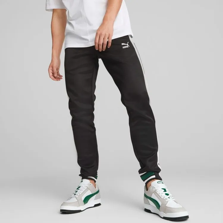 PUMA T7 Knitted Sports Pants Men's Black-2