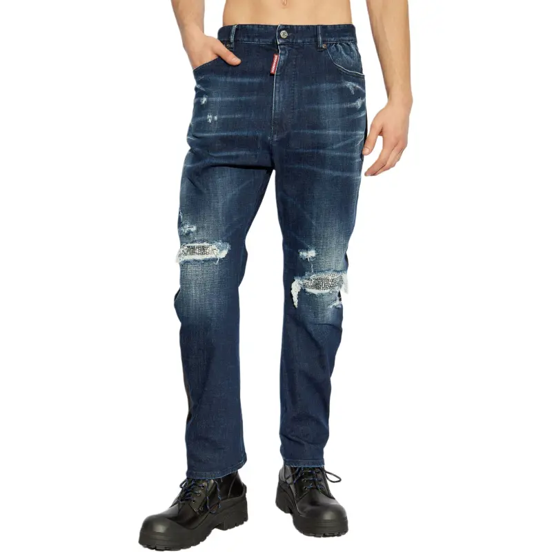 DSQUARED 2 Distressed Straight Leg Jeans-2