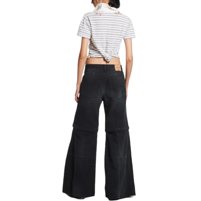 Balenciaga SS25 Jeans Regular Fit Women's Black-4