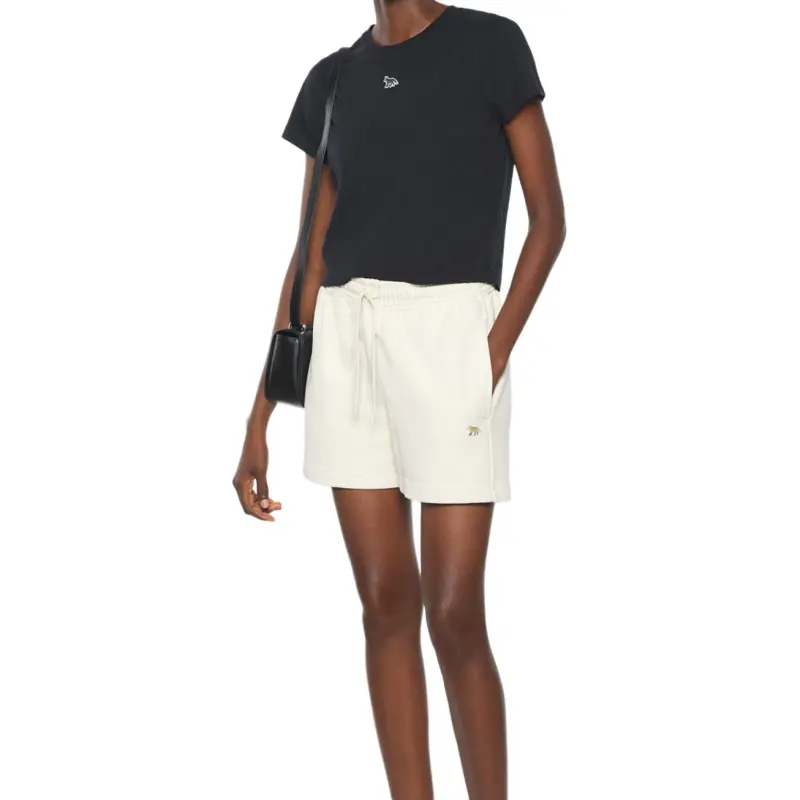 Maison Kitsune Baby Fox Patch Drawstring Shorts-3