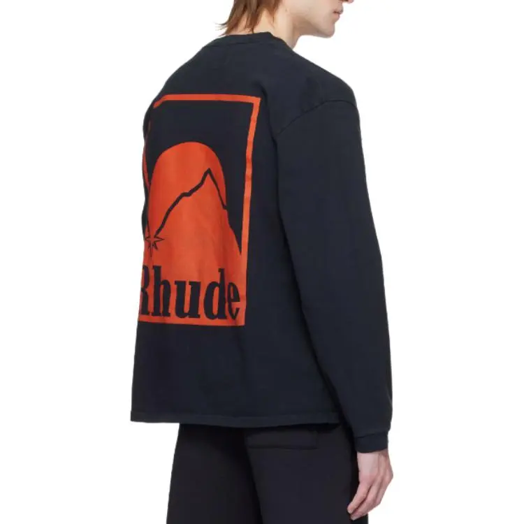 RHUDE Moonlight Badge Long Sleeve Tee-1