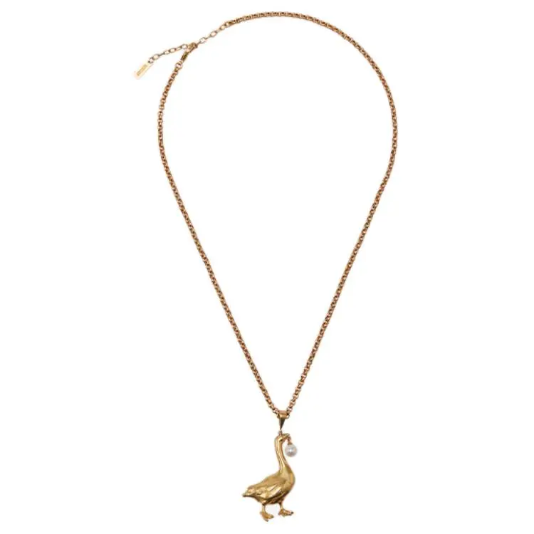 MOSCHINO Goose-pendant Necklace-1