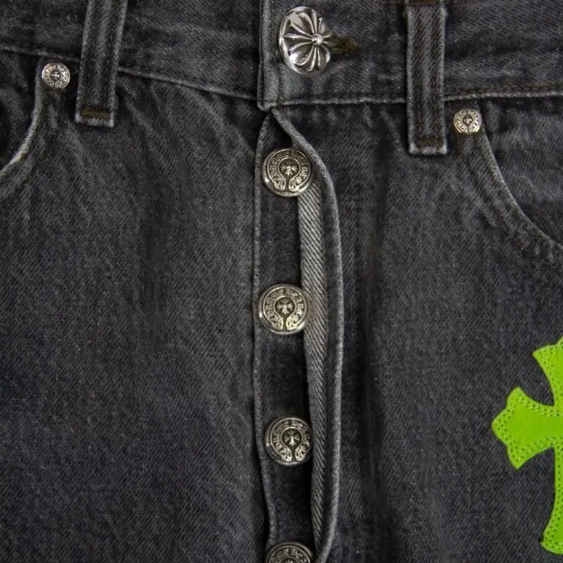 Chrome Hearts Jeans Men Black-2