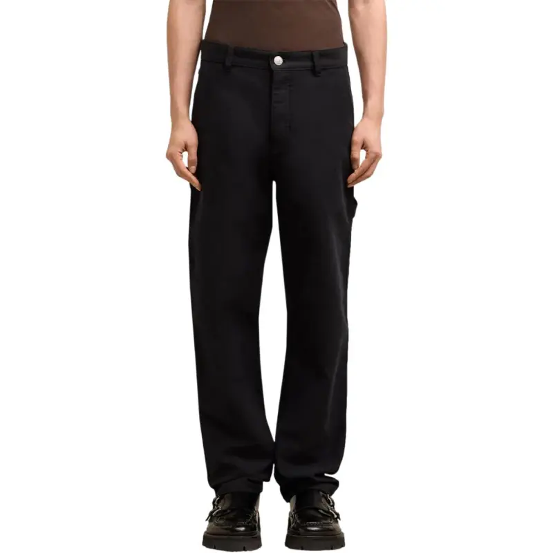 AMIPARIS Logo patch Straight leg Worker Trousers-4