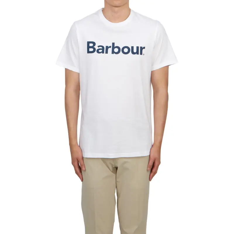 BARBOUR SS22 T Shirt Men's White-1