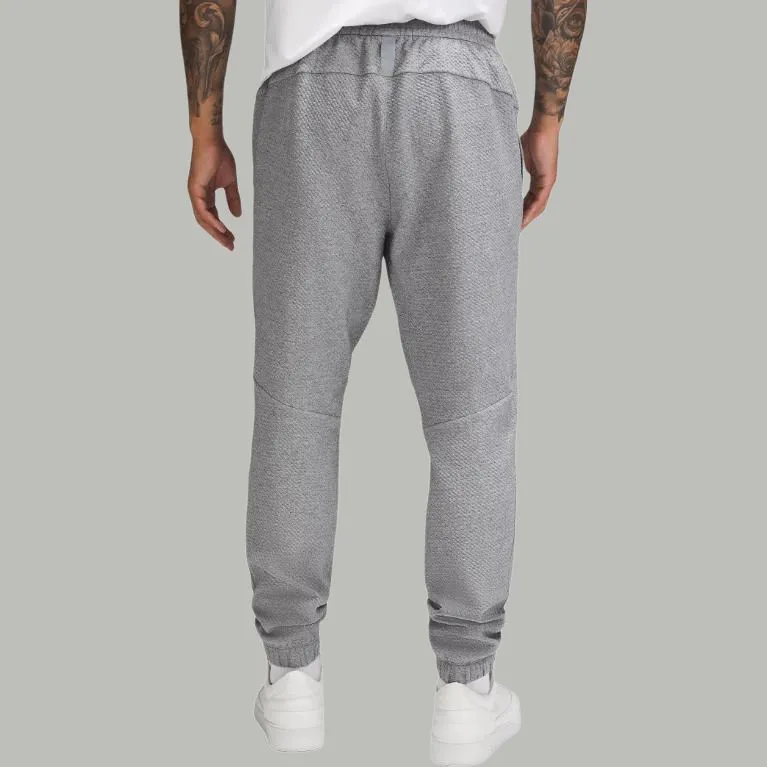 Lululemon Textured Double Knit Knitted Sweatpants Men's Mixed Color Night Black-8
