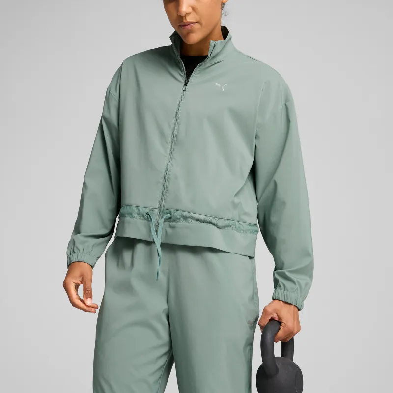 PUMA Jackets Coats Women's Green-2