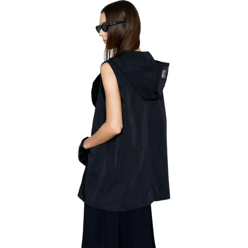 YJ1NGZYZJ Cloaks Women's Black-3