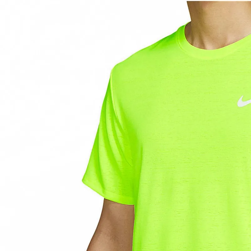 Nike T Shirts Men Neon Green-3