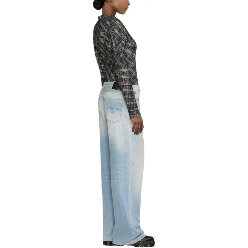R13 Damon Wide Leg Jeans-3