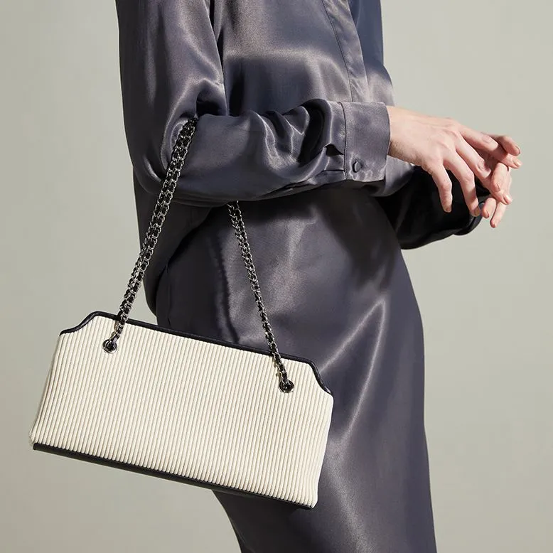 RiotLILY Fabric Shoulder Bag Regular Women's White-4
