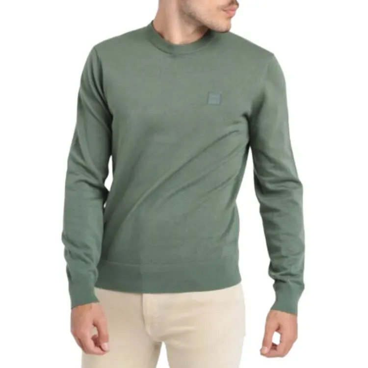 HUGO BOSS Kanovano Logo Patch Knitted Jumper-4