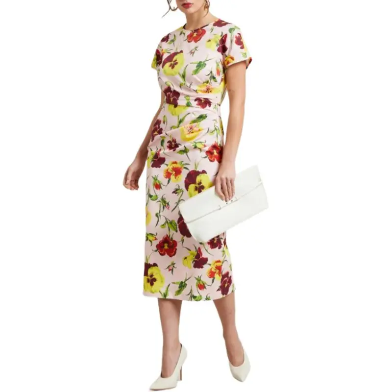 WEEKEND MaxMara Short Sleeved Dress Women's Pink-2