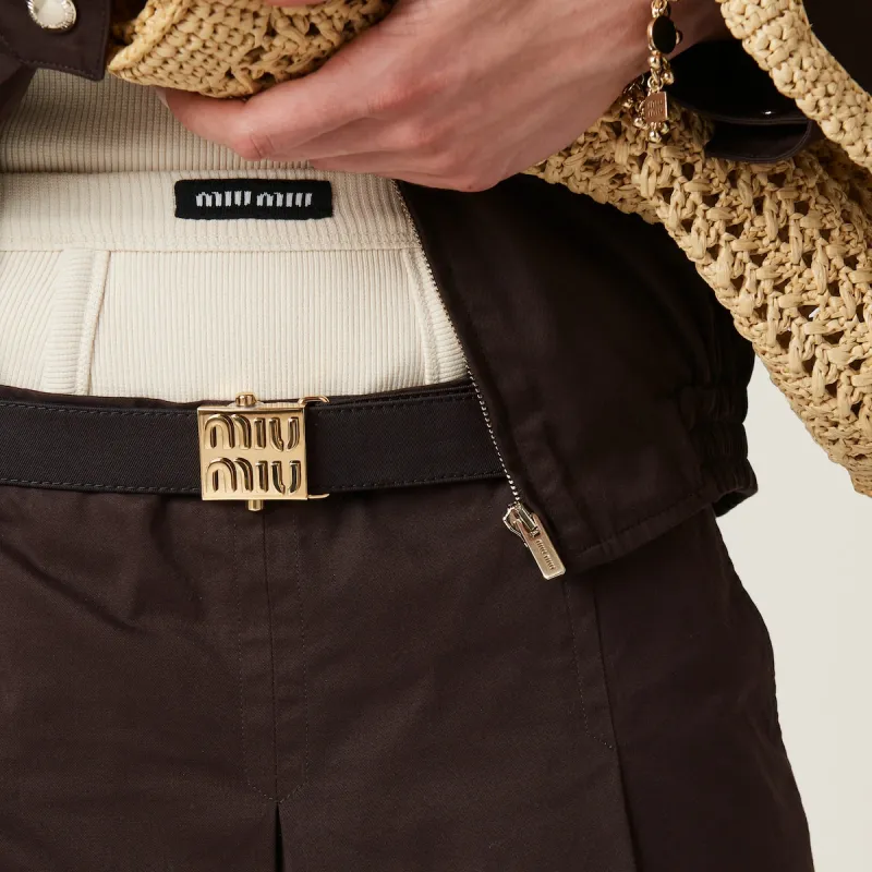 MIU MIU SS24 Casual Long Skirts Women's Cocoa Brown-4