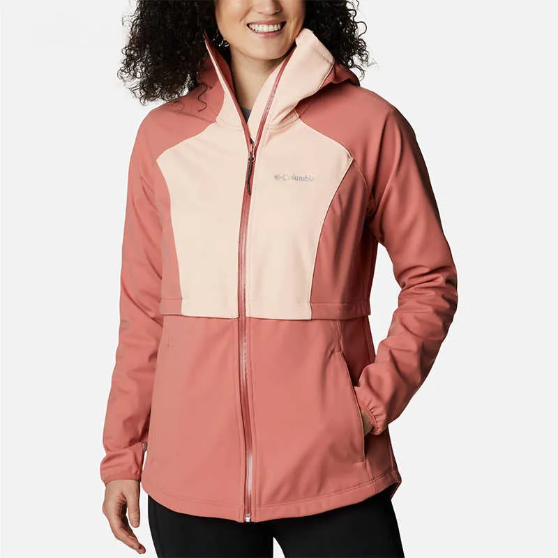 Columbia Windbreaker Jackets Women's Red-2