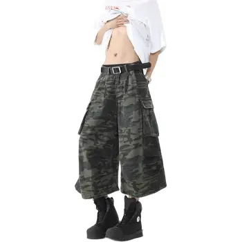 DAFK Denim Shorts Men Camouflage 