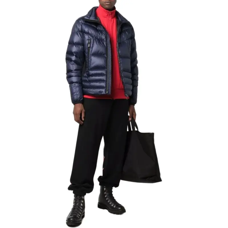 Moncler Grenoble Down Jackets Men Navy Blue-4
