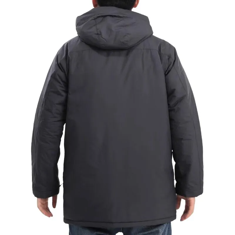 Adidas Puffer Jacket Men's Black Gray-3