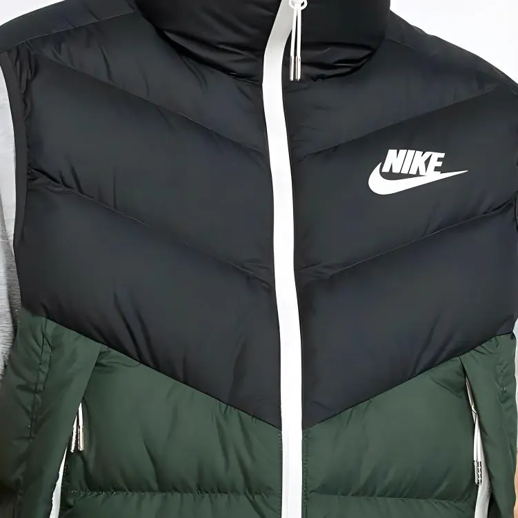 Nike Down Jackets Men Black Green Multicolor-2