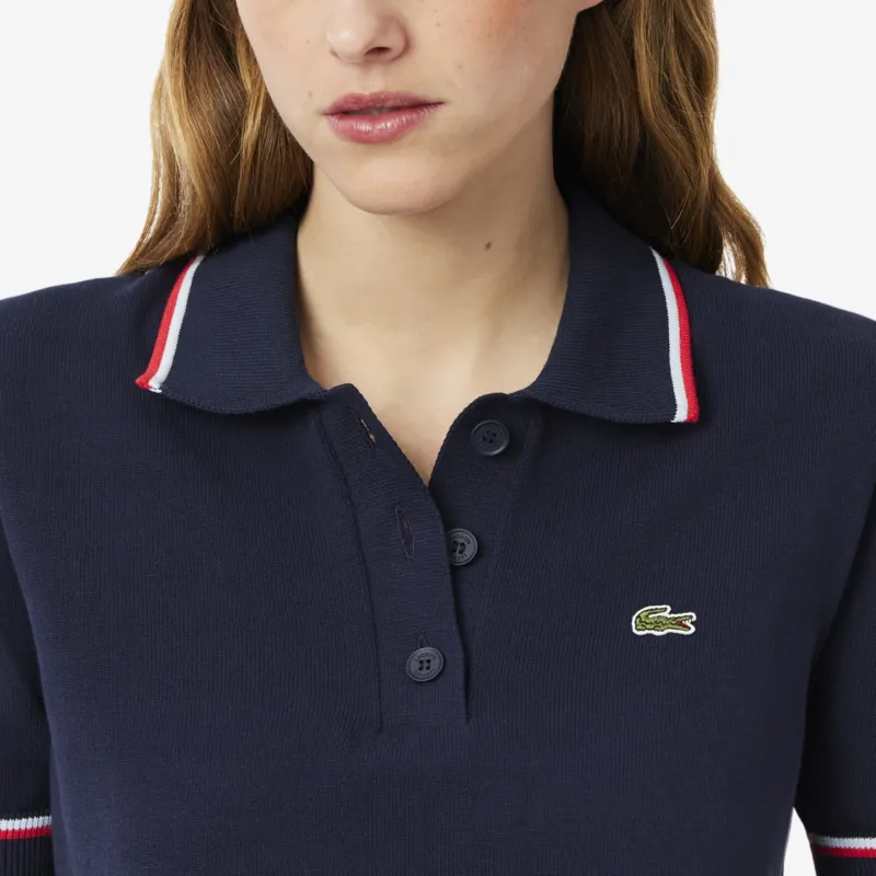 LACOSTE Polo Shirt Women's Marine Blue-3