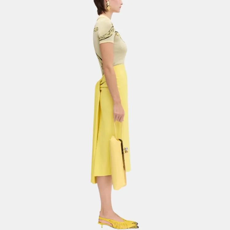 Jacquemus Le Polo Marino 'Banana Jacquard Yellow'-4