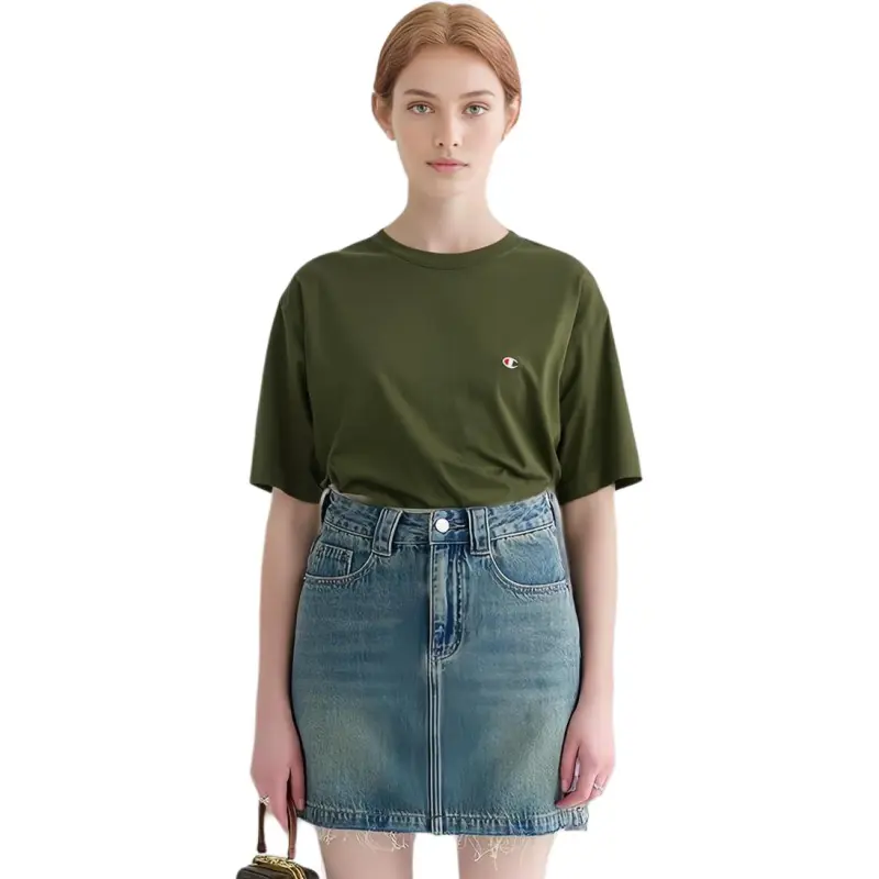 Champion SS24 T Shirt Unisex Dark Green-3