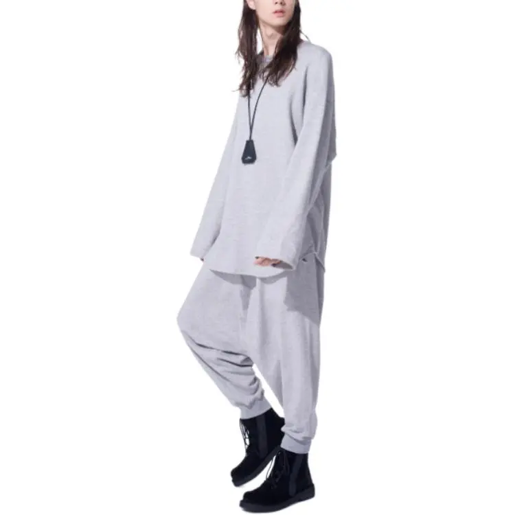 Yohji Yamamoto S'YTE FW24 Knitted Sweatpants Unisex Gray-3